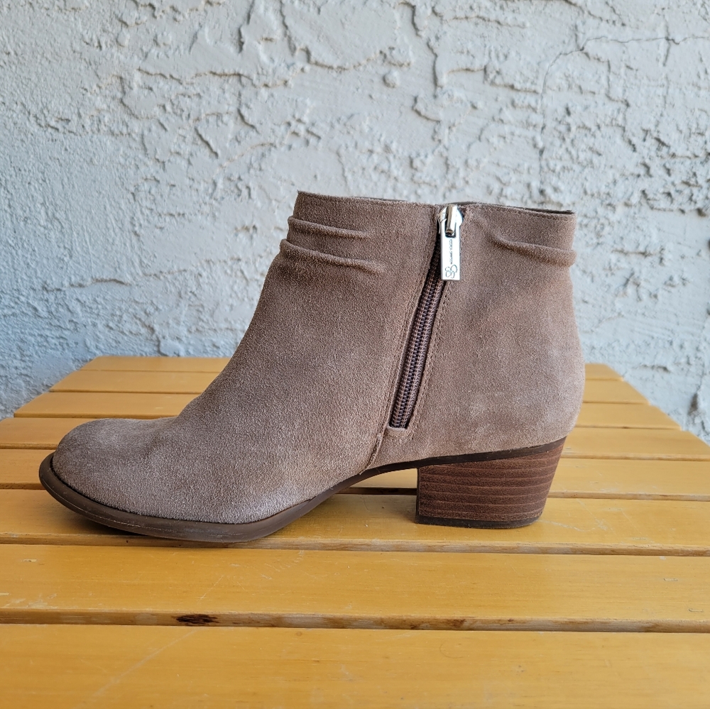 🟣 JESSICA SIMPSON DESERT TAN SHOES 7.5M ANKLE  BOOTS